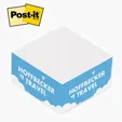 Post-it® Custom Printed Half Cube Adhesive Note Pad — view 3