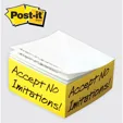 Post-it® Custom Printed Notes Half Cube