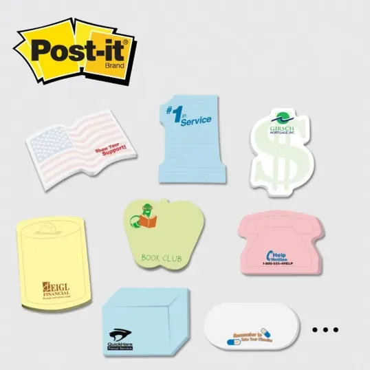 Post-it® Custom Printed Notes Shapes - Medium Adhesive Notepad