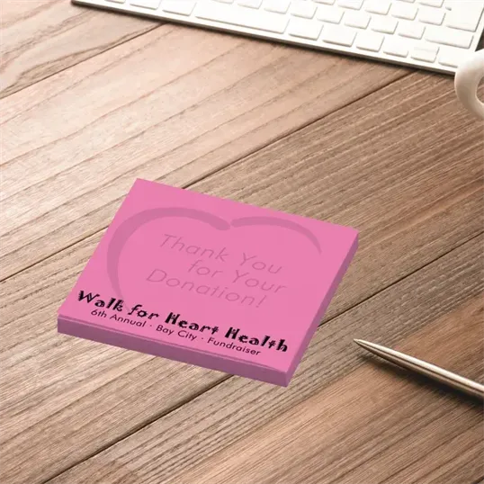 Post-it® Custom Printed Notepad, 3" x 3" — view 2