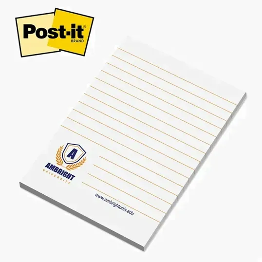 Post-it® Custom Printed Notepad, 4" x 6"
