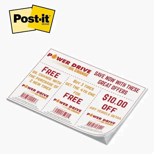 Post-it® Custom Printed Notepad, 6" x 8"