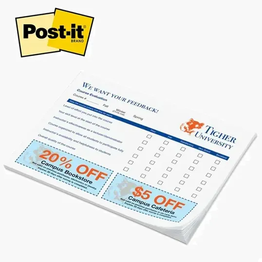 Post-it® Custom Printed Notepad - 6" x 8" — view 2