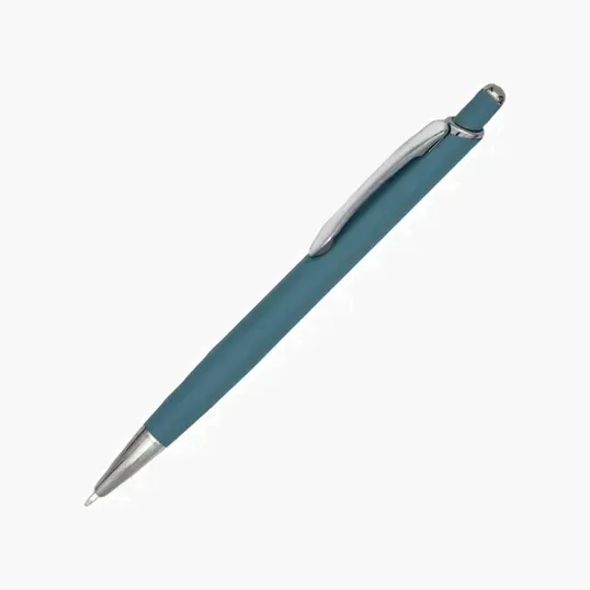 Ashton Metal Retractable Ballpoint Pen with Gun Metal Trim — view 2