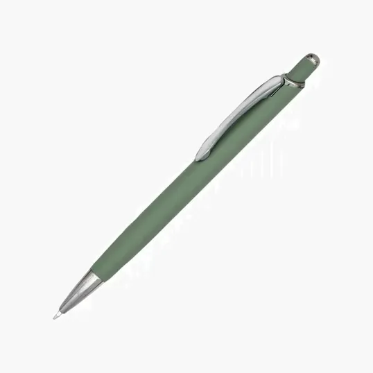 Ashton Metal Retractable Ballpoint Pen with Gun Metal Trim — view 3
