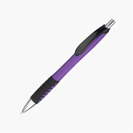 Aspen Retractable Ballpoint Pen with Rubber Grip — view 4