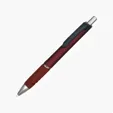 Atlantis Ballpoint Pen with Soft-Touch Grip and Metallic Barrel — view 2