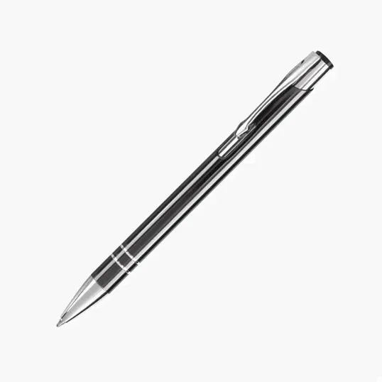 Barton Metal Ballpoint Pen with Chrome Trim — view 3