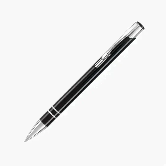Barton Metal Ballpoint Pen with Chrome Trim — view 4
