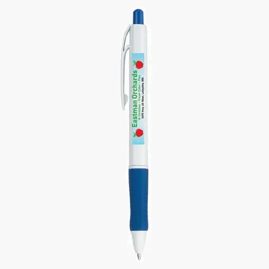 Basix Ballpoint Pen with Rubber Grip — view 2