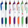 Blair Vue Retractable Ballpoint Pen with Colored Grip and Clip