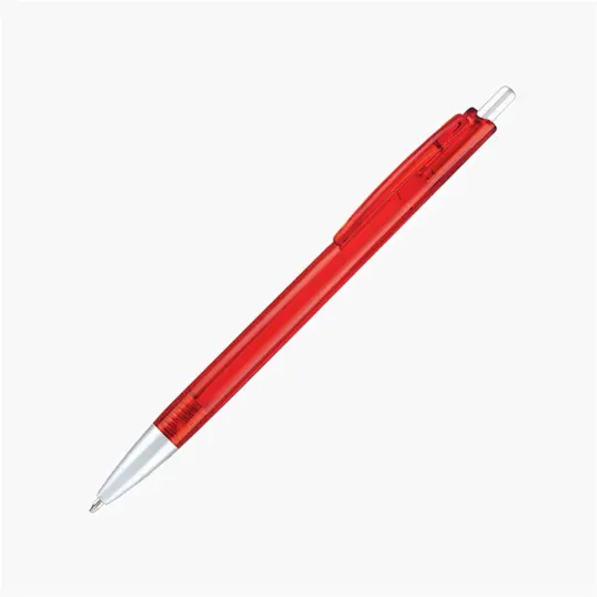 Bargain Writer Translucent Ballpoint Pen with Silver Trim — view 6