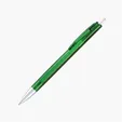 Bargain Writer Translucent Ballpoint Pen with Silver Trim — view 3
