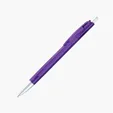Bargain Writer Translucent Ballpoint Pen with Silver Trim — view 5