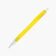 Bargain Writer Translucent Ballpoint Pen with Silver Trim — view 7