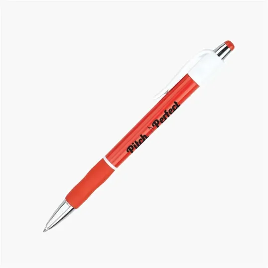 Capri Retractable Ballpoint Pen with Rubber Grip