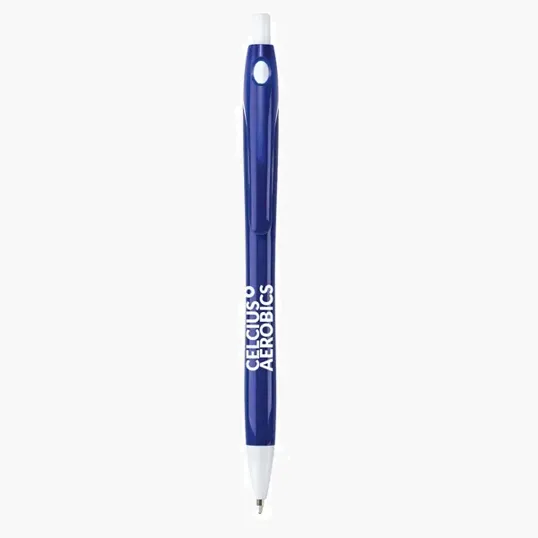 Carnival Retractable Ballpoint Pen, Blue Barrel — view 2
