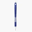 Carnival Retractable Ballpoint Pen, Blue Barrel — view 2