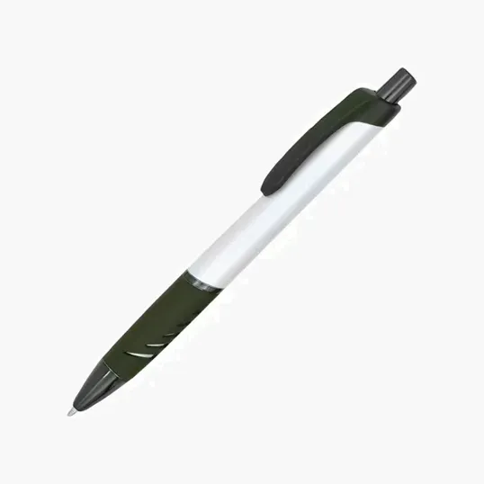 Discovery Retractable Ballpoint Pen with Rubber Grip — view 2