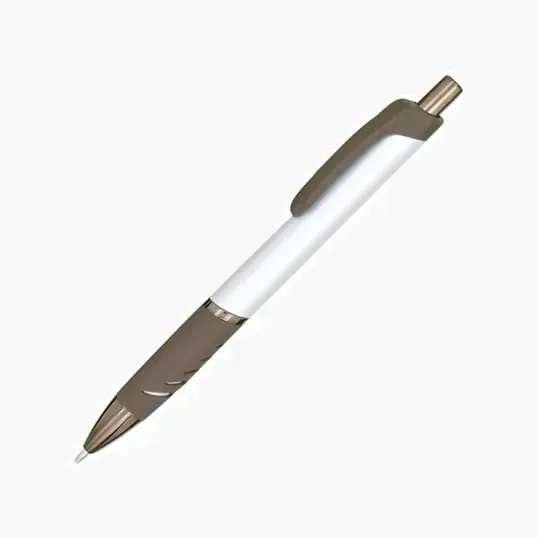Discovery Retractable Ballpoint Pen with Rubber Grip — view 4