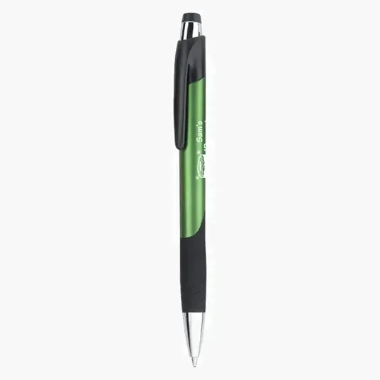 Dynasty Retractable Ballpoint Pen with Soft-Touch Grip — view 2