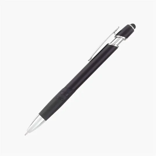 Emmerson Metallic Stylus Ballpoint Pen with Rubber Grip — view 6