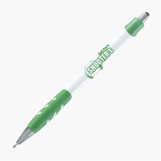 Jester Retractable Ballpoint Pen with Rubber Grip — view 3