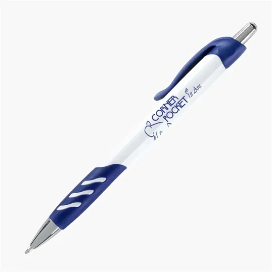 Jester Retractable Ballpoint Pen with Rubber Grip — view 5
