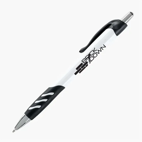 Jester Retractable Ballpoint Pen with Rubber Grip — view 6