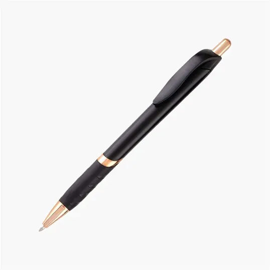Kamry Retractable Ballpoint Pen with Rubber Grip — view 2