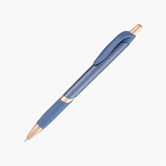 Kamry Retractable Ballpoint Pen with Rubber Grip — view 3