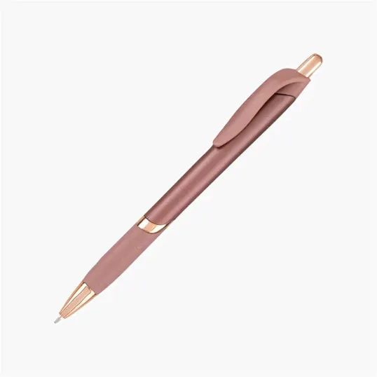Kamry Retractable Ballpoint Pen with Rubber Grip — view 5