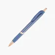 Kamry Retractable Ballpoint Pen with Rubber Grip — view 3