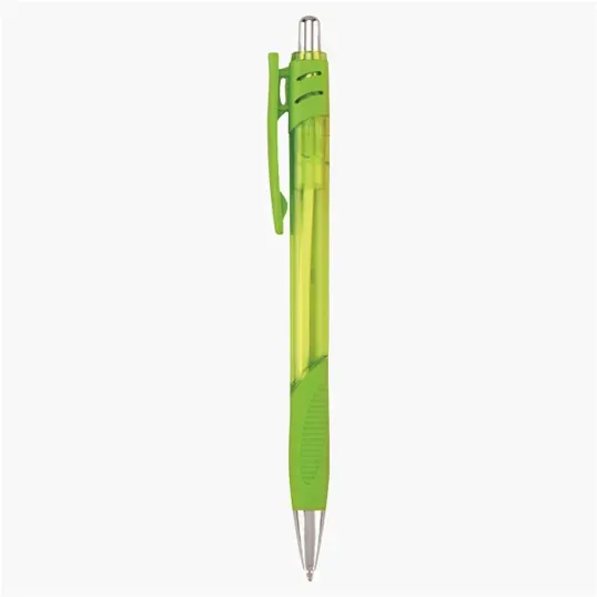 Metro Retractable Ballpoint Pen with Rubber Grip — view 5