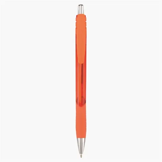 Metro Retractable Ballpoint Pen with Rubber Grip — view 6