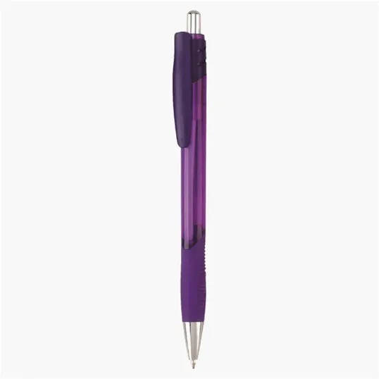 Metro Retractable Ballpoint Pen with Rubber Grip — view 7