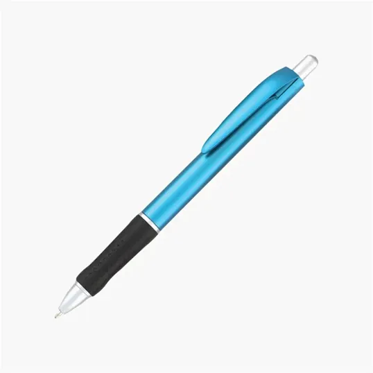 Metallic Zling Ballpoint Pen with Rubber Grip — view 3