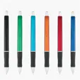 Metallic Zling Ballpoint Pen with Rubber Grip — view 2