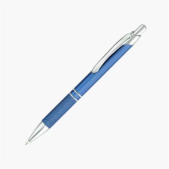 Nova Metal Retractable Ballpoint Pen with Chrome Accents — view 3