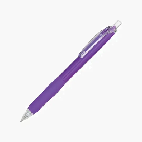 Sonic Retractable Ballpoint Pen with Rubber Grip — view 5