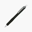 Sonic Retractable Ballpoint Pen with Rubber Grip — view 2