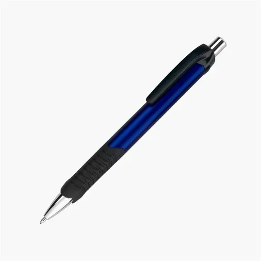 Servata Metallic Ballpoint Pen with Soft-Feel Grip — view 2