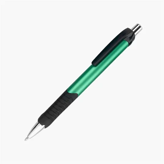 Servata Metallic Ballpoint Pen with Soft-Feel Grip — view 4
