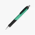 Servata Metallic Ballpoint Pen with Soft-Feel Grip — view 4