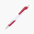 Wedge Retractable Ballpoint Pen with Colored Grip and Clip — view 7