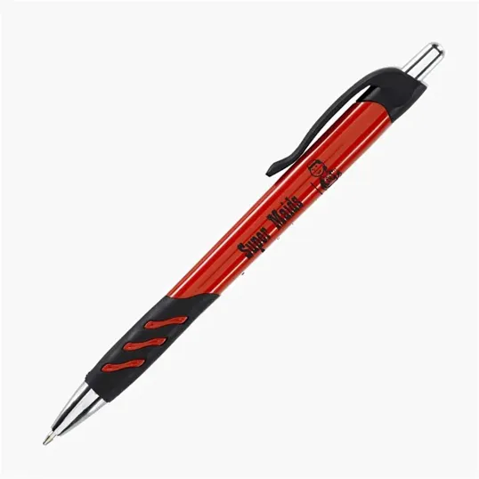 Wizard Retractable Ballpoint Pen with Rubber Grip — view 3