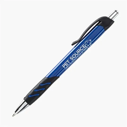 Wizard Retractable Ballpoint Pen with Rubber Grip — view 4