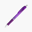 Zling Translucent Ballpoint Pen with Rubber Grip — view 2