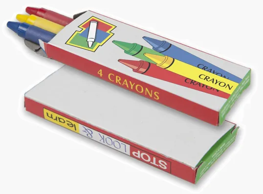 Children's Crayons 4-Pack Box
