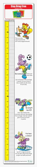 Stay Drug Free Children's Growth Chart